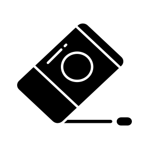 Eraser, Rubber, Stationery, School Supplies, Delete icon
