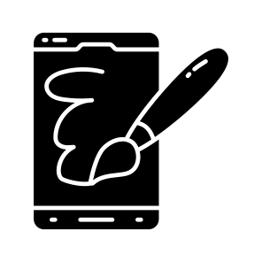 Mobile Designing, Online Graphic, Graphic Design, Mobile Art, Mobile Creativity icon