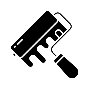 Painting Brush, Paint Roller, Painting Tool, Painting Equipment, Acrylic Brush icon