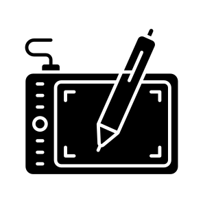 Pen Tablet, Digitizer, Graphic Tablet, Drawing Tablet, Digital Artboard icon