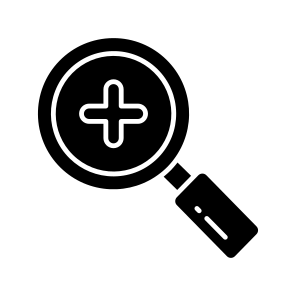 Zoom In, Magnifier, Magnifying Glass, Loupe, Exploration icon