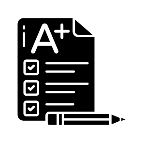 A+ Grade, Result Sheet, Exam Result, Grade Sheet, Marksheet, icon