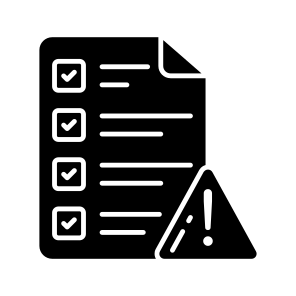 Checklist, List Error, Todo, Worksheet, Agenda icon