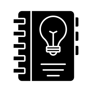 Creative Notebook, Jotter, Diary, Notepad, Draft Book icon