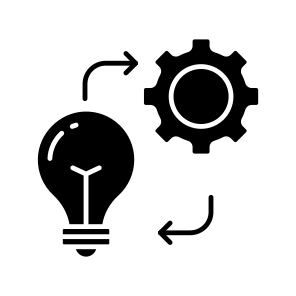 Idea Generation, Idea Management, Idea Development, Creative Idea, Innovation icon
