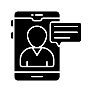 Mobile Chatting, Mobile Communication, Mobile Conversation, Phone Chat, User Chat, icon