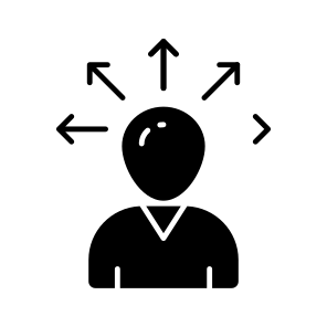 User Directions, Person Directions, Choose Direction, User Orientation, User Opportunity icon