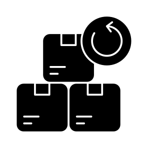Parcel Return, Package Return, Order Return, Parcel Reback, Package Refund icon