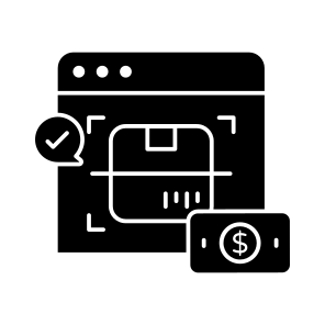 Parcel Scan, Parcel Track, Package Scan, Carton, Box icon