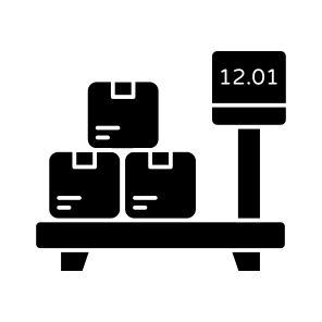 Parcel Weighing, Logistic Weighing, Package Weighing, Weight Machine, Weight Scale icon