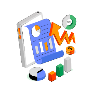 Business Report, Mobile Data Analytics, Infographic, Statistics, Business Data,  icon