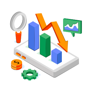 Data Analytics, Infographic, Statistics, Recession Chart, Recession Graph, icon