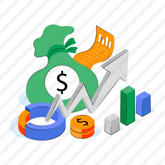 Financial Analytics, Infographic, Statistics, Financial Chart, Graph,  preview