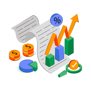Financial Report, Data Analytics, Infographic, Statistics, Business Data,  icon