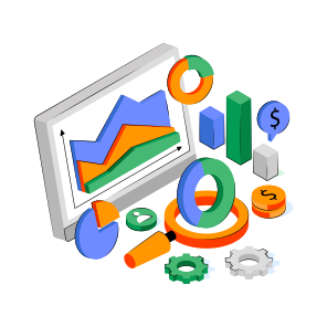 Online Chart, Online Graph, Online Data Analytics, Infographic, Web Statistics,  icon