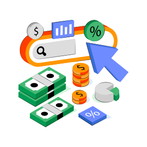 Search Money, Search Discount, Financial Research, Search Cash, Business Research  icon