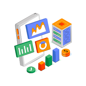 Mobile Data Analytics, Online Infographic, Online Statistics, Online Chart, Mobile Graph  icon