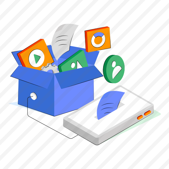 Social Media Box, Media Parcel, Media Package, Mobile Media, Mobile Multimedia  preview