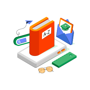 Online Dictionary, Vocabulary, Wordbook, Lex Illustration, Encyclopedia,  icon