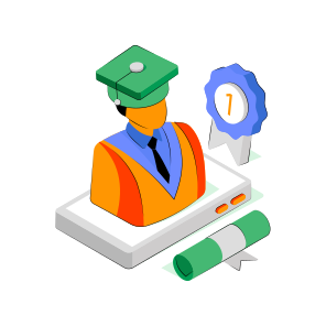 Online Graduate, Graduation, Online Convocation, Online Student, Undergraduate,  icon