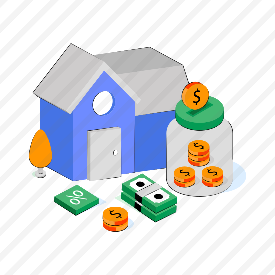 Home Savings, House Savings, Property Savings, Money Accumulation, Piggy Bank preview