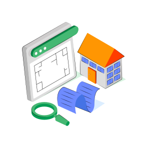 Online Blueprint, House Plan, House Map, Home Sketch, House Sketch icon