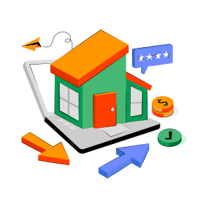 Online Property, Online House, Online Home, Online Real Estate, Real Estate Website icon