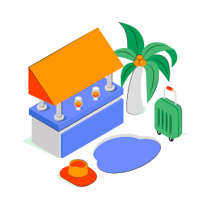 Beach Bar, Bar Counter, Beach Refreshment, Seafront, Beach Pub,  icon