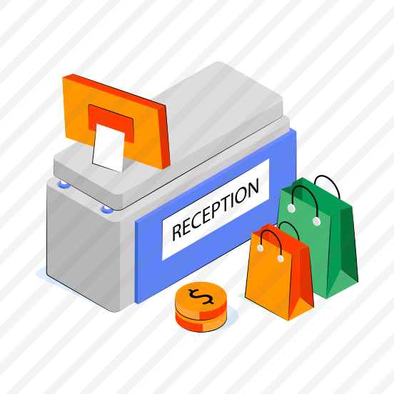 Checkout Counter, Cash Counter, Payment Counter, Reception Counter, Shop Counter preview