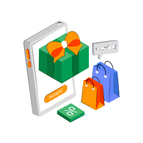 Mobile Gift Delivery, Gift Box, Online Present, Commerce, Buy Gift icon