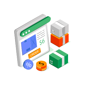 Online Order, Parcel Order, Online Package, Carton, Box,   icon