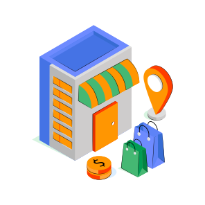 Shop Location, Store, Marketplace, Building, Commerce icon