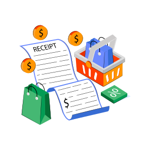Shopping Bill, Invoice, Receipt, Payment Slip, Commerce  icon