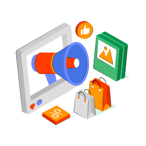 Shopping Marketing, Shopping Promotion, Shopping Publicity, Shopping Advertisement, Shopping Announcement  icon