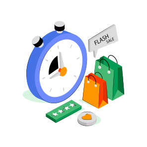 Shopping Time, Buy Time, Spending Time, Commerce, Shopping Bag icon