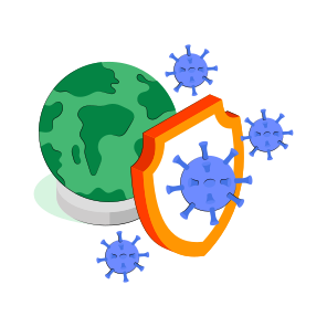 Coronavirus Security, Coronavirus Protection, Covid Security, Covid Protection, Covid Safety icon