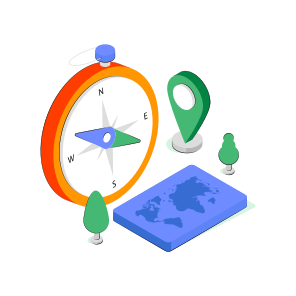 Compass, Windrose, Magnetic Tool, Orientation, Direction Tool icon
