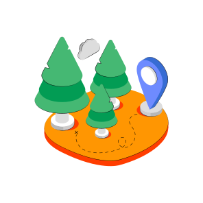 Forest Location, Trees Direction, Forest Gps, Navigation, Geolocation  icon