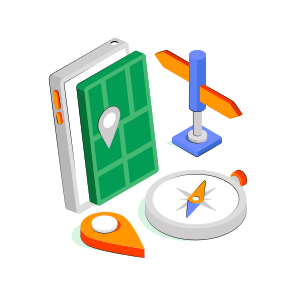 Mobile Map, Mobile Location, Mobile Direction, Gps, Mobile Navigation,  icon