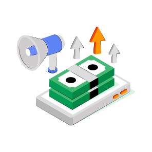 Financial Marketing, Financial Promotion, Financial Publicity, Financial Campaign, Financial Announcement  icon