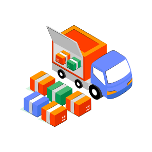 Cargo Loading, Cargo Delivery, Road Freight, Cargo Truck, Logistic Delivery icon