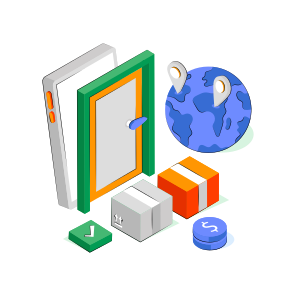 Door Delivery, Home Delivery, Parcel Delivery, Package Delivery, Logistic Delivery,  icon