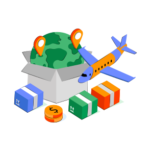 Global Parcel, Global Package, Global Delivery, Global Carton, Logistic Delivery icon