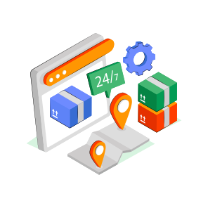 Hr Delivery Service, Online Parcel, Online Package, Logistic Delivery, Online Freight  icon