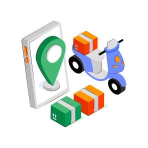 Scooter Delivery, Logistic Delivery, Bike Delivery, Scooter Cargo, Motorbike Delivery icon