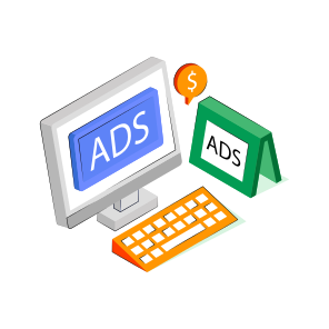 Internet Ad, Digital Ad, Online Ad, Online Advertising, Advertisement Website  icon