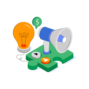 Marketing Idea, Announcement Idea, Promotion Idea, Publicity Idea, Innovation  icon