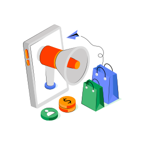 Mobile Shopping Marketing, Mobile Publicity, Mobile Campaign, Online Marketing, Digital Marketing  icon