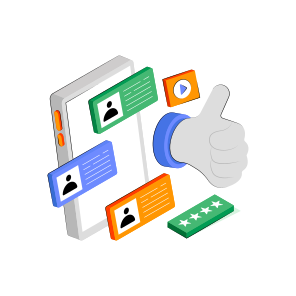 Customer Rating, Customer Review, Thumbs Up, Mobile Feedback, Customer Response icon