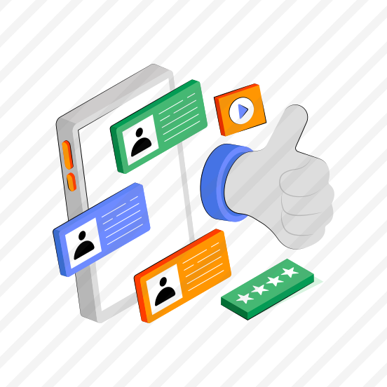 Customer Rating, Customer Review, Thumbs Up, Mobile Feedback, Customer Response preview